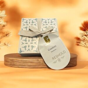 Threshold Stoneware Coasters NWT‎